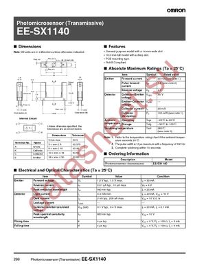 EE-SX1140 datasheet  